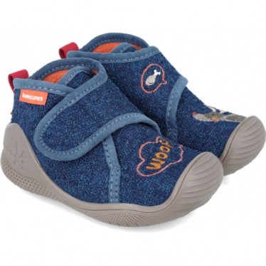 Pantuflas para bebé Biomecanics 241155 Woolf AZUL_MARINO