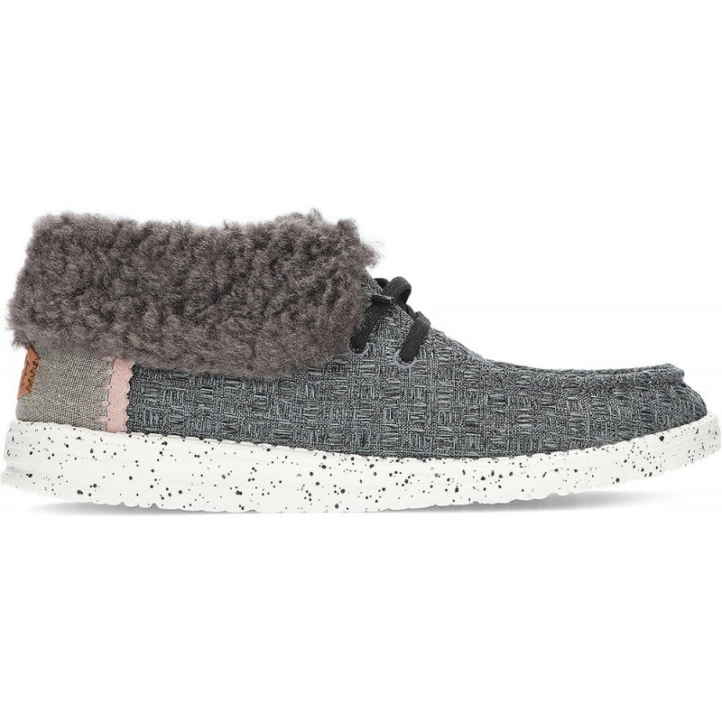 BOTINES DUDE WENDY FOLD STITCH COZY BLACK