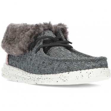 BOTINES DUDE WENDY FOLD STITCH COZY BLACK