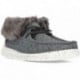 BOTINES DUDE WENDY FOLD STITCH COZY BLACK