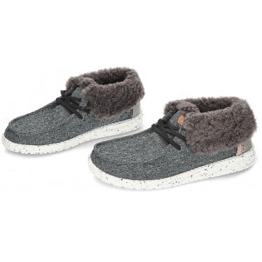 BOTINES DUDE WENDY FOLD STITCH COZY BLACK