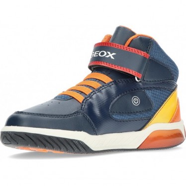 BOTINES AGUILA GEOX J369CB NAVY_ORANGE