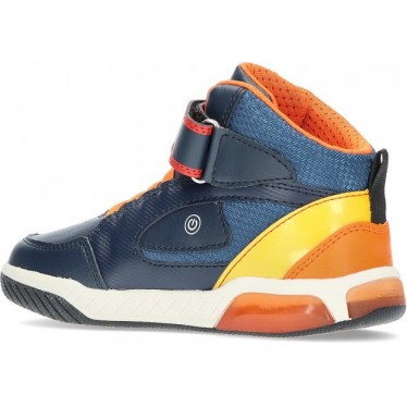 BOTINES AGUILA GEOX J369CB NAVY_ORANGE