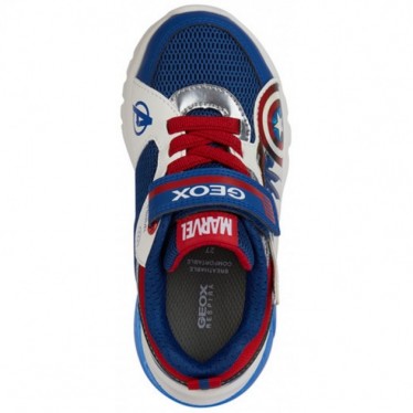 DEPORTIVA CON LUZ GEOX CIBERDRON CAPT AMERICA J45LBB BLUE_RED