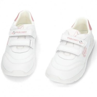 Zapatilla colegial niña Pablosky 203907 BLANCO