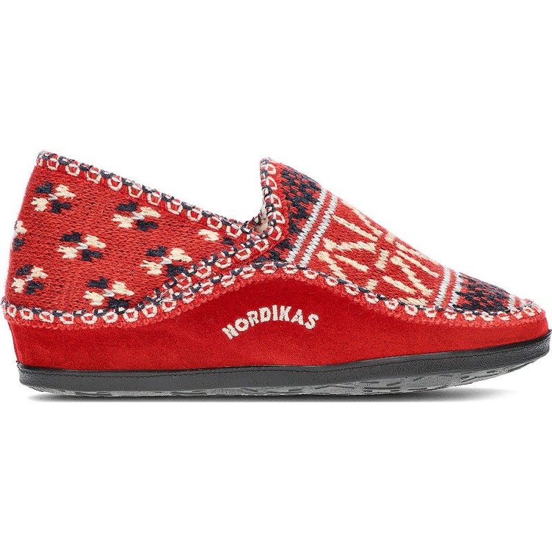 ZAPATILLAS PARA IR POR CASA NORDIKAS 2002 ROJO