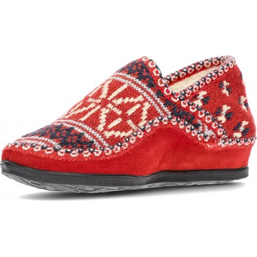 ZAPATILLAS PARA IR POR CASA NORDIKAS 2002 ROJO
