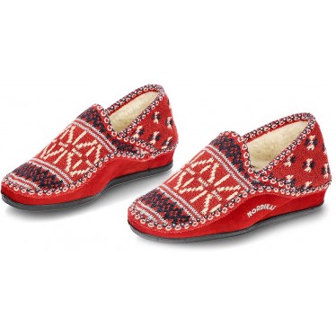 ZAPATILLAS PARA IR POR CASA NORDIKAS 2002 ROJO