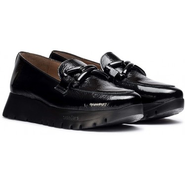 Mocasín Wonders A-2474 Rose NEGRO