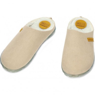 Pantuflas para mujer de NORDIKAS 2280 nevada SUEDE_ARENA