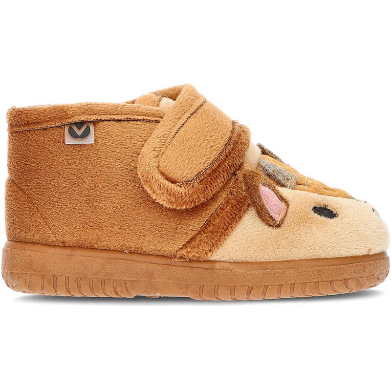 PANTUFLAS VICTORIA NIÑOS 105119 CUERO