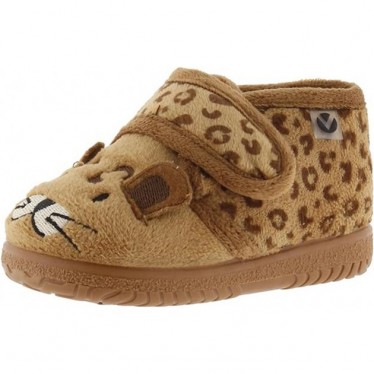 PANTUFLAS VICTORIA NIÑOS 105119 CANELA
