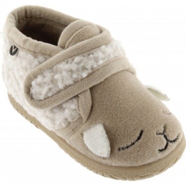 PANTUFLAS VICTORIA NIÑOS 105119 BEIGE