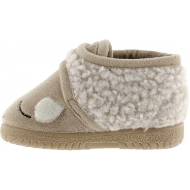 PANTUFLAS VICTORIA NIÑOS 105119 BEIGE