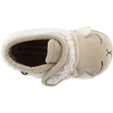 PANTUFLAS VICTORIA NIÑOS 105119 BEIGE