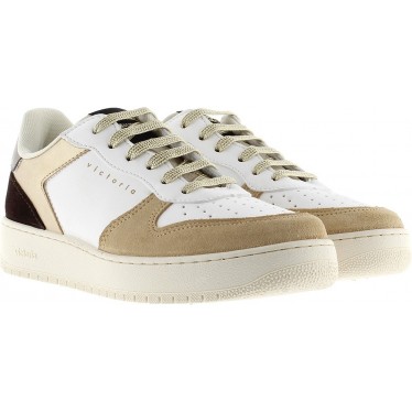 Deportivas Victoria 1258256 Madrid Serraje y Metal PLATINO