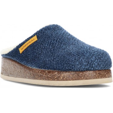 Pantuflas para mujer de NORDIKAS 2243 polar ALASKA_MARINO