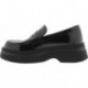 Mocasines Victoria 1301101 Dublin Brillo efecto piel NEGRO