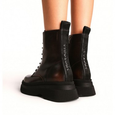 Botas Victoria 1301103 Dublin Cordones efecto piel MARRON
