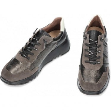 Deportivas para mujer de WONDERS E6750 track PLOMO