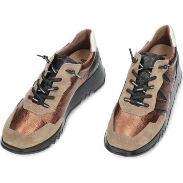 Deportivas para mujer de WONDERS E6750 track ORO