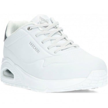 Deportivas para mujer de SKECHERS 155196 shimmer WHITE_SILVER