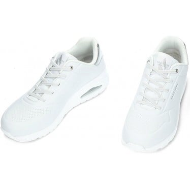 Deportivas para mujer de SKECHERS 155196 shimmer WHITE_SILVER