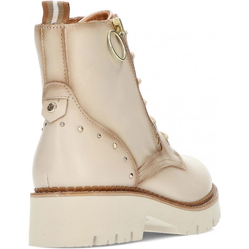 Pikolinos Botines Beige Piel Mujer Botines Para Mujer De PIKOLINOS