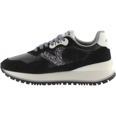 Sneakers acabado metalizado VICTORIA Viento 1157102 NEGRO