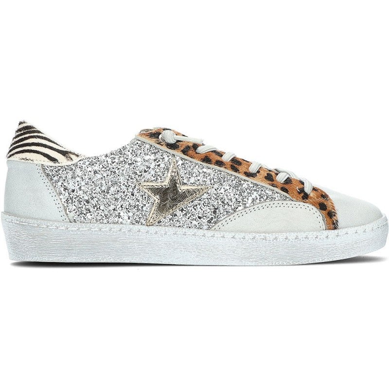 Sneakers para mujer Cetti C-1342 Glitter BLANCO