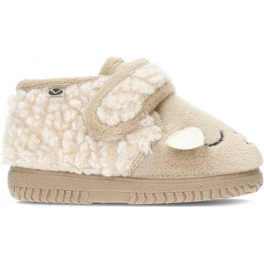 PANTUFLAS VICTORIA NIÑOS 106119 BEIGE