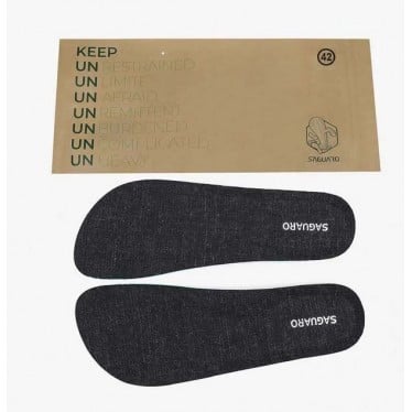 Plantilla Barefoot de lino SAGUARO XZI008 BLACK