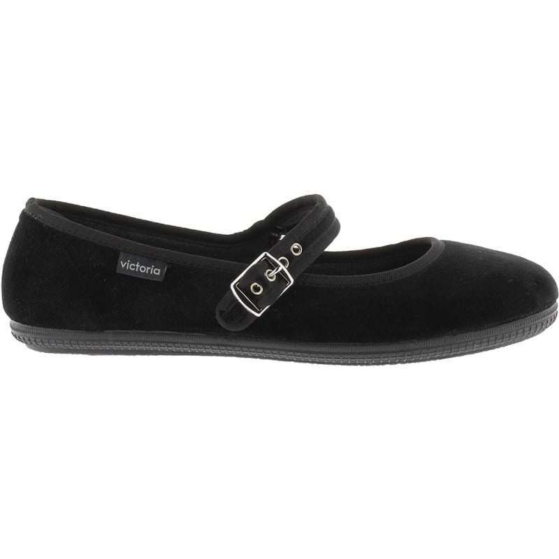 Bailarina VICTORIA Oda Mercedes Terciopelo 104913 NEGRO