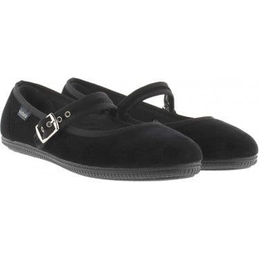 Bailarina VICTORIA Oda Mercedes Terciopelo 104913 NEGRO