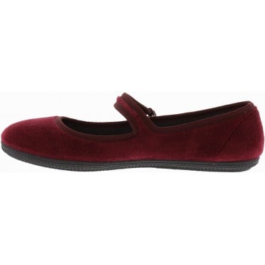 Bailarina VICTORIA Oda Mercedes Terciopelo 104913 BURDEOS