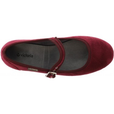 Bailarina VICTORIA Oda Mercedes Terciopelo 104913 BURDEOS