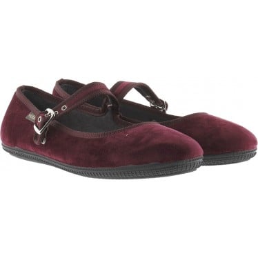 Bailarina VICTORIA Oda Mercedes Terciopelo 104913 BURDEOS
