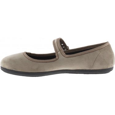Bailarina VICTORIA Oda Mercedes Terciopelo 104913 BEIGE