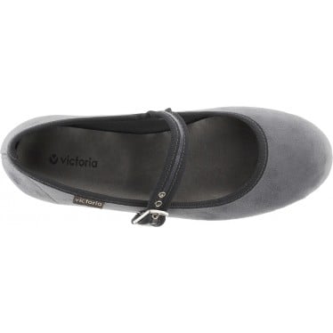 Bailarina VICTORIA Oda Mercedes Terciopelo 104913 GRIS