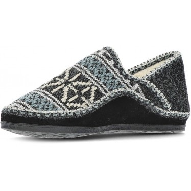 PANTUFLAS NORDIKAS CLASSIC CAB 3002 NEGRO