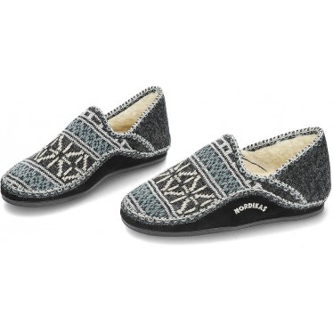 PANTUFLAS NORDIKAS CLASSIC CAB 3002 NEGRO