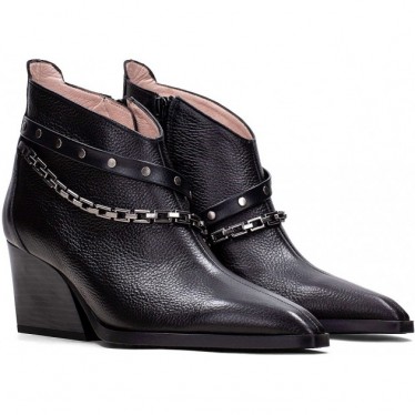 Botín estilo cowboy HISPANITAS Sidney HI243597 BLACK_C007