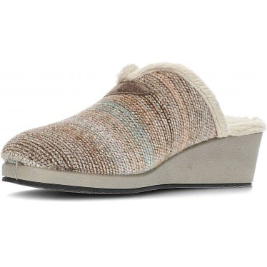 Pantuflas para mujer Garzón 175524 Fancywool TAUPE