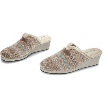 Pantuflas para mujer Garzón 175524 Fancywool TAUPE