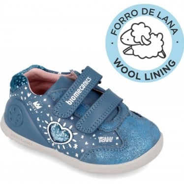 Deportivas de niña Biomecanics 241163 Corazón PETROL_LANA_FB
