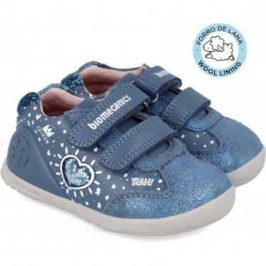 Deportivas de niña Biomecanics 241163 Corazón PETROL_LANA_FB
