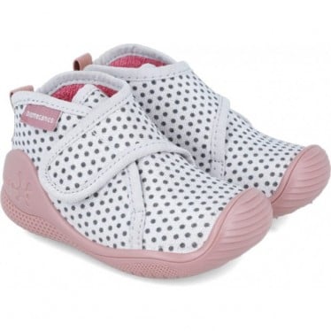 Pantuflas para niña Biomecanics 241157 Topos BLANCO