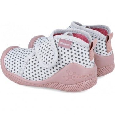 Pantuflas para niña Biomecanics 241157 Topos BLANCO