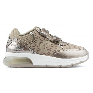 ZAPATILLAS GEOX SPACECLUB LUCES DK_GOLD