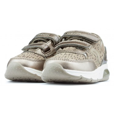 ZAPATILLAS GEOX SPACECLUB LUCES DK_GOLD
